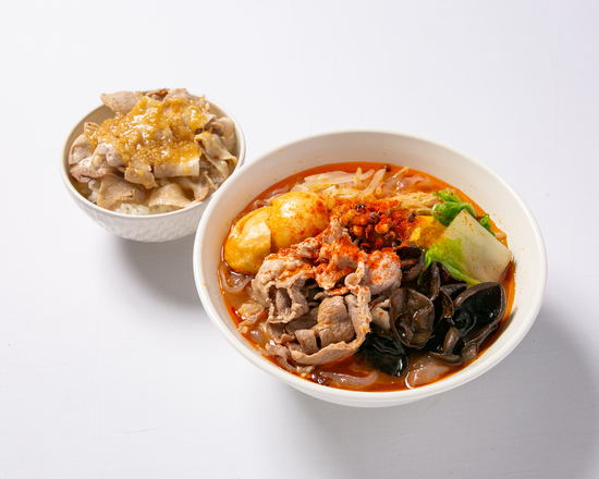 (赤)麻辣湯 ミニ丼セット