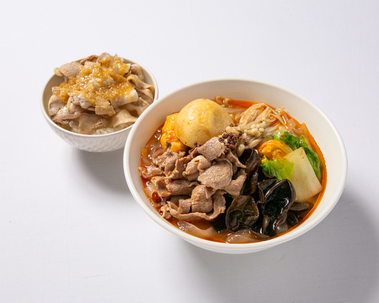 (白)麻辣湯 ミニ丼セット